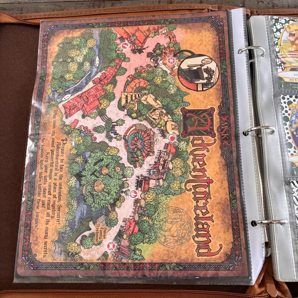 Disney Sorcerers of the Magic Kingdom SOTMK Card Lot 50+ Cards with Binder & Map - Picture 4 of 10